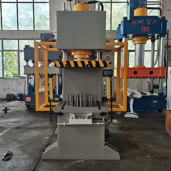 Hochwertige hydraulische Stoff-Schwingarm-Schneidemaschine für Leder, hydraulische Presse